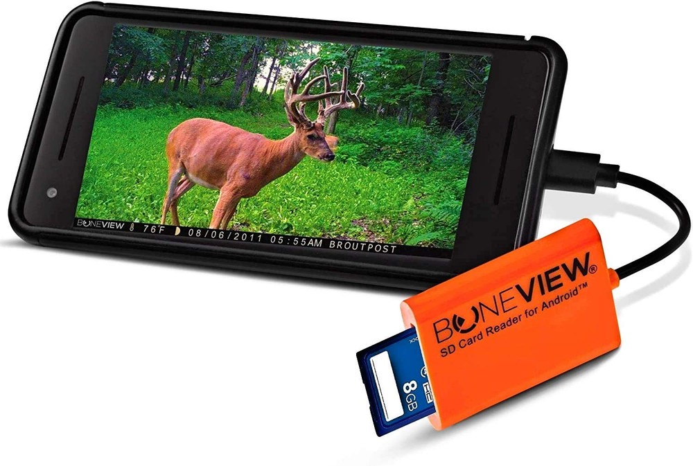 SD Card Reader for Android - Type C USB Trail Camera Viewer, Deer Hunting