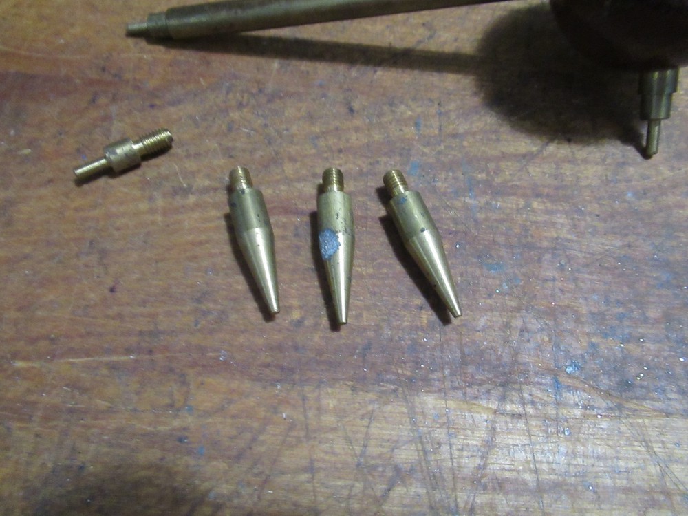 Muzzleloader Ball Starter- Brass and Wood - Nice-Used - With Tips