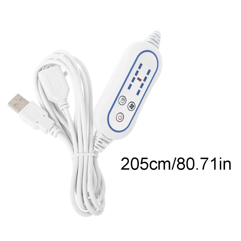 4 Speed Adjustable Remote Control with Timing Function ON OFF Switch for USB Fan