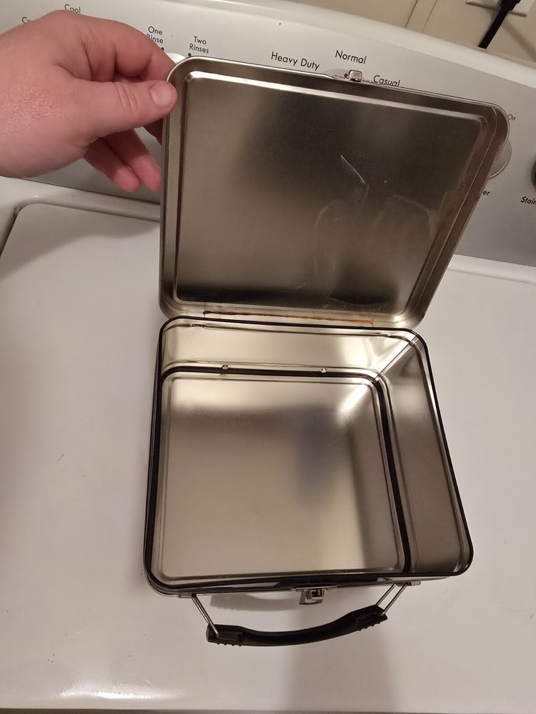 Rare Ghost Rider Black Metal Lunchbox By Dynamic Forces ©2001 Marvel