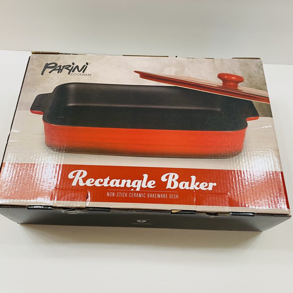 Parini Cookware Rectangle Baker Non-stick Ceramic Bakeware Dish NEW