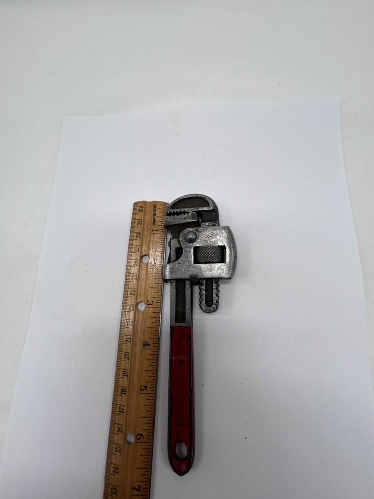 Vintage GUARANTEED West Germany Adjustable Pipe Monkey Wrench Red #8 RARE
