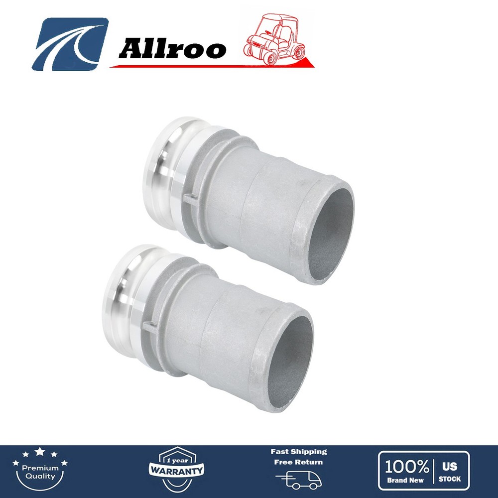 3" 2 Pcs Aluminum Camlock Type E Adapter Universal Hose Connection Kit New