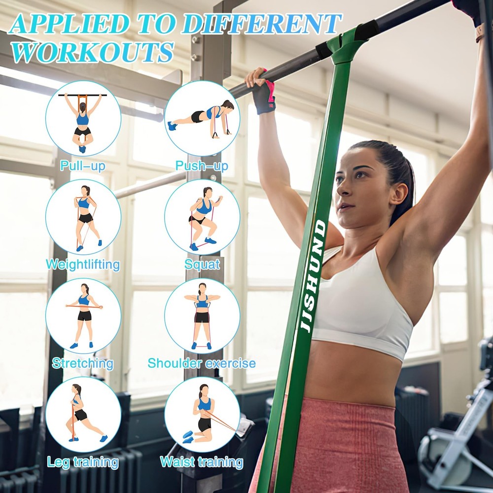 Resistance Bands, 5 Pcs Pull Up Assistance Bands Pull Up Bands Exercise Bands...