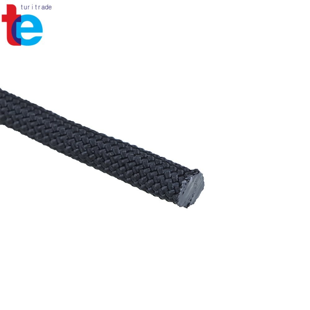 3/8" × 100' Black High Strong Pulling Braided Polyest Rope 3520Lbs Rope