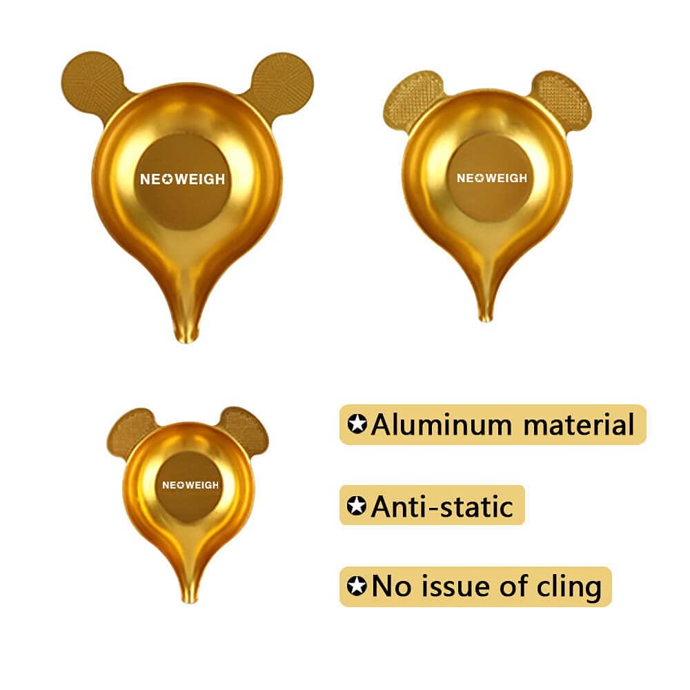 Powder Pans for Reloading, Scale Pan, Different Size, Silver or Gray, Gold