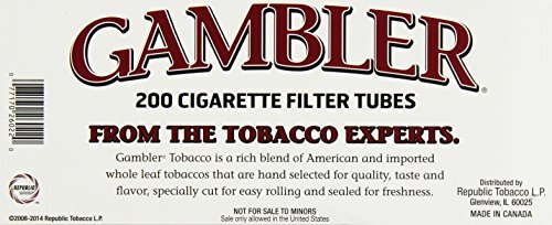 Gambler Regular King Size Cigarette Tubes (5 Boxes)