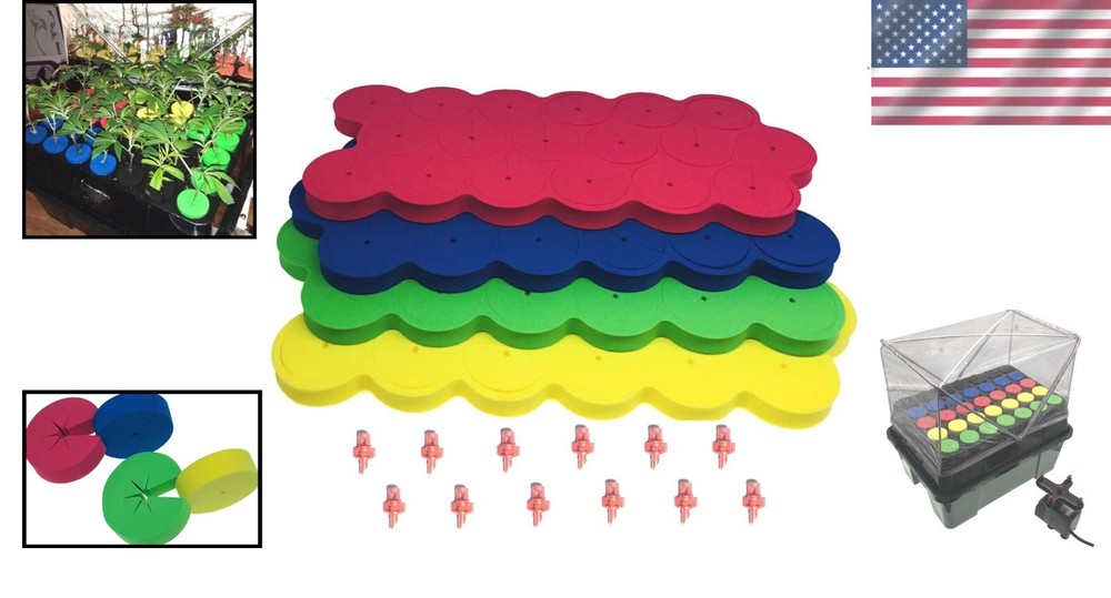 Efficient Clone Machine Collars 1.625 inch - 72 Pack with 12 Colorful Sprayers