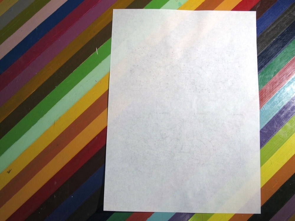 vtg graffiti art show print - working process transparency worksheet full layout