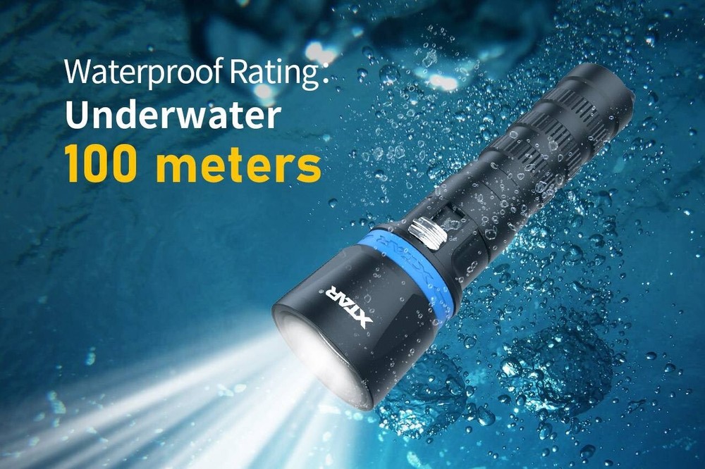 XTAR DS1 1000 Lumen Diving Flashlight FULL SET + FREE SILICON GREASE