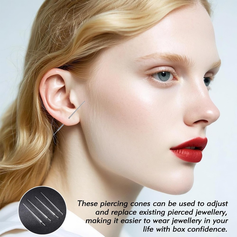 Piercing Taper Mixed 4Pcs Piercing Changing Tools Piercing Taper Insertion To...