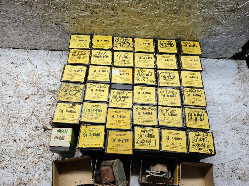 38 VINTAGE  Chicago  standard transformers in boxes Speaker matching