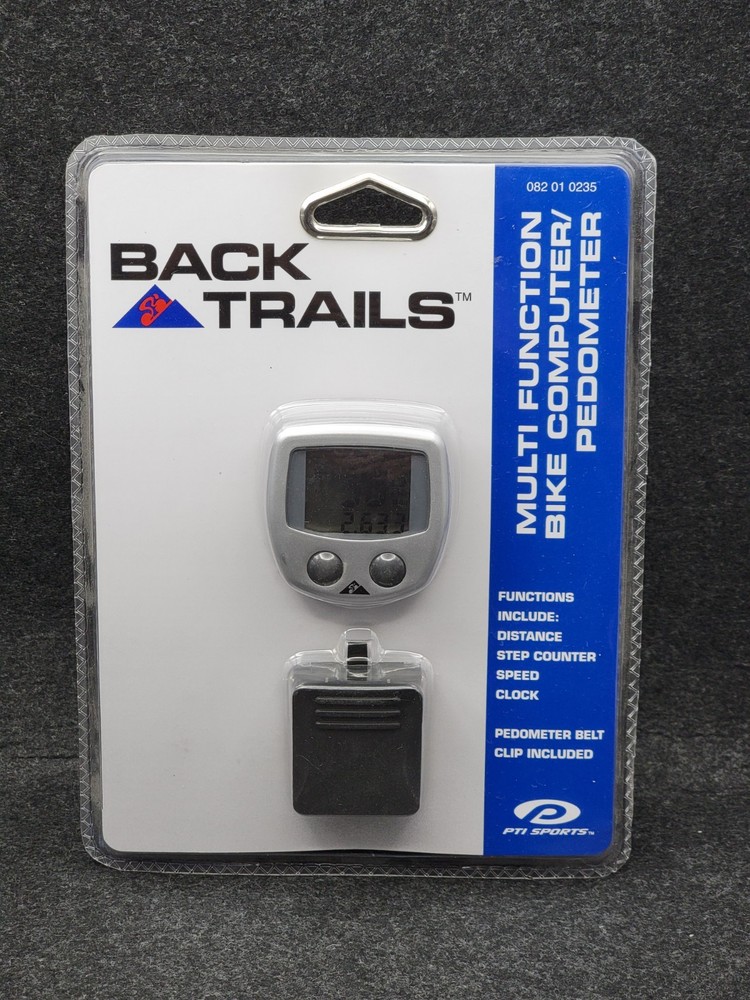 Back Trails Multi Function Bike Computer/Pedometer [Brand New]