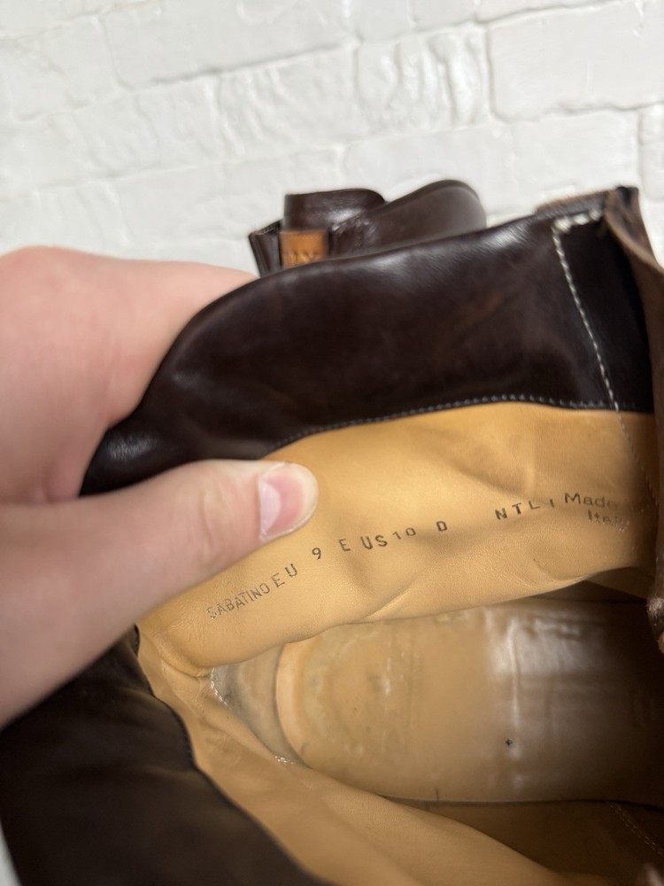 Bally Men's Leather Boots Size 10 Brown