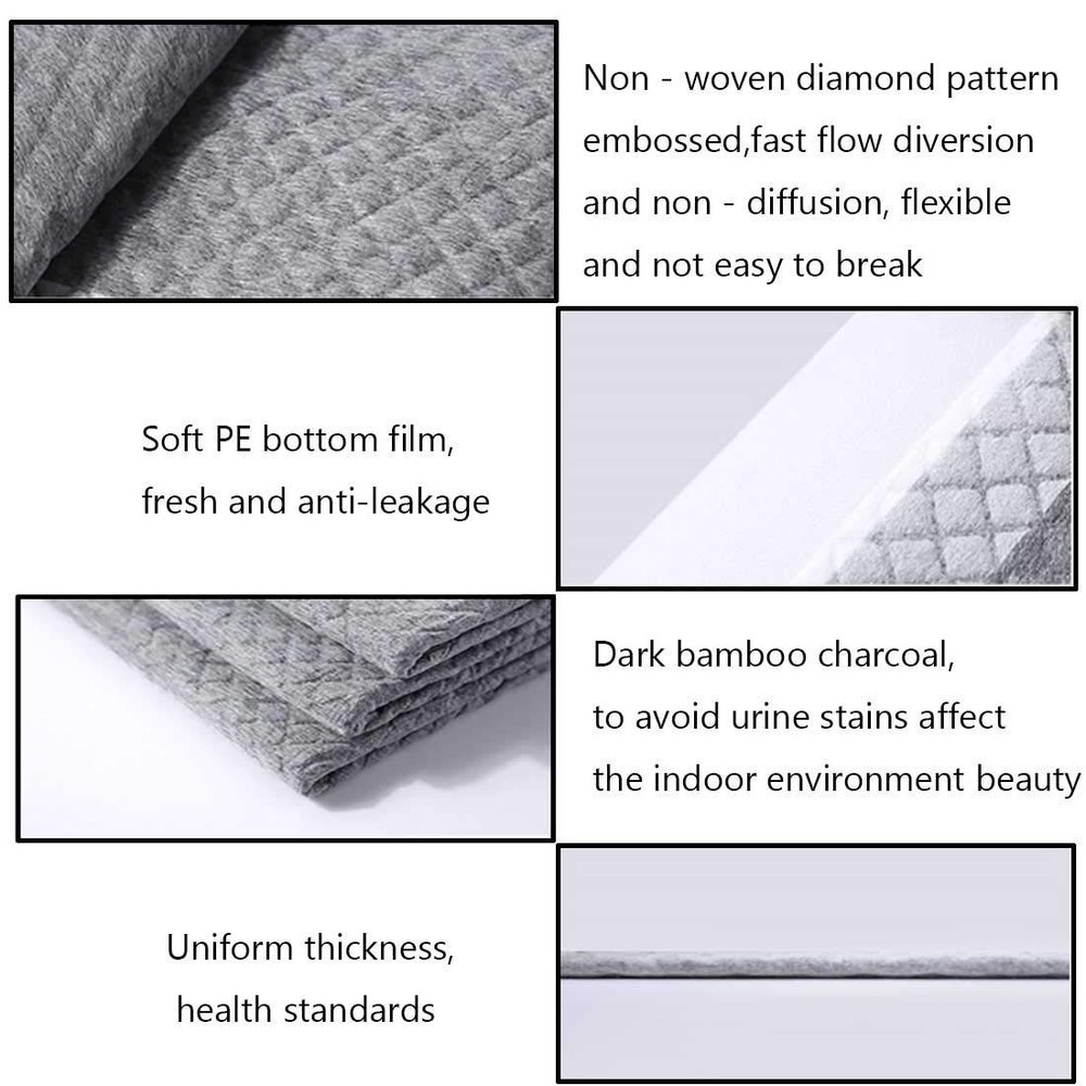 Disposable Rabbit Pee Pads - 50PCS Absorbent Cage Liners for Small Pets