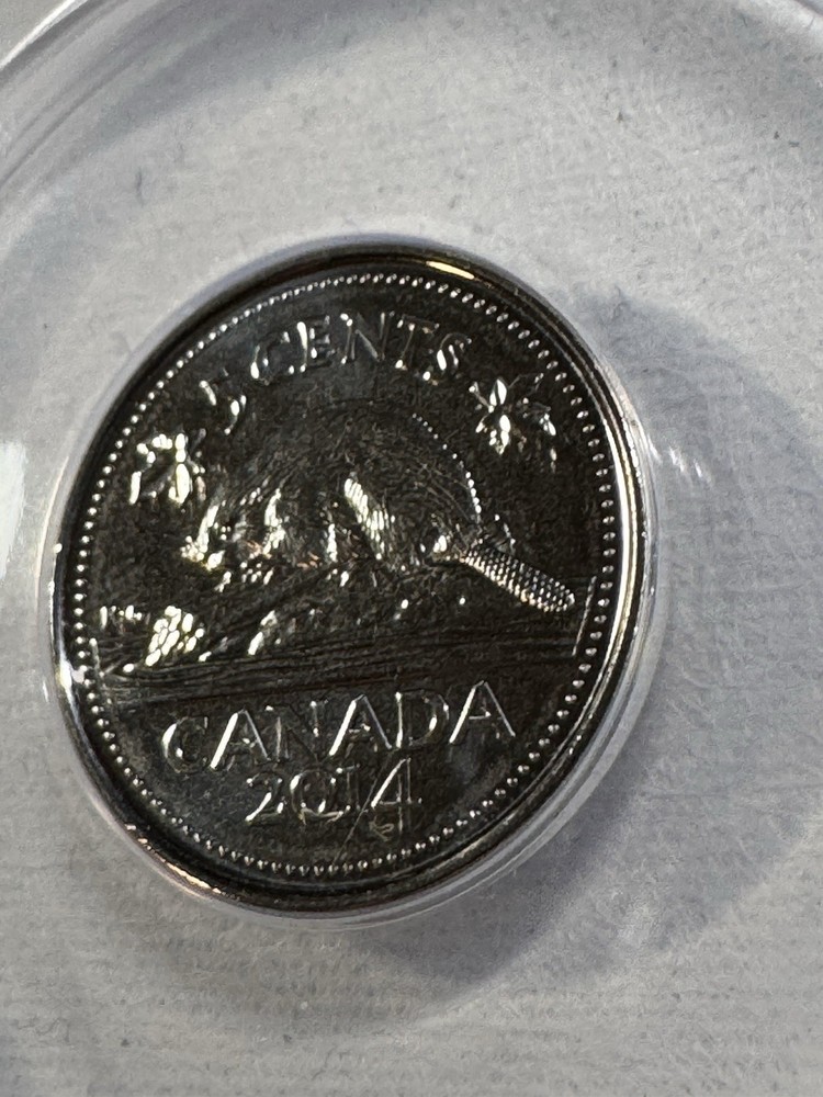2014 Canada 5 Cents Graded MS 69 by ANACS