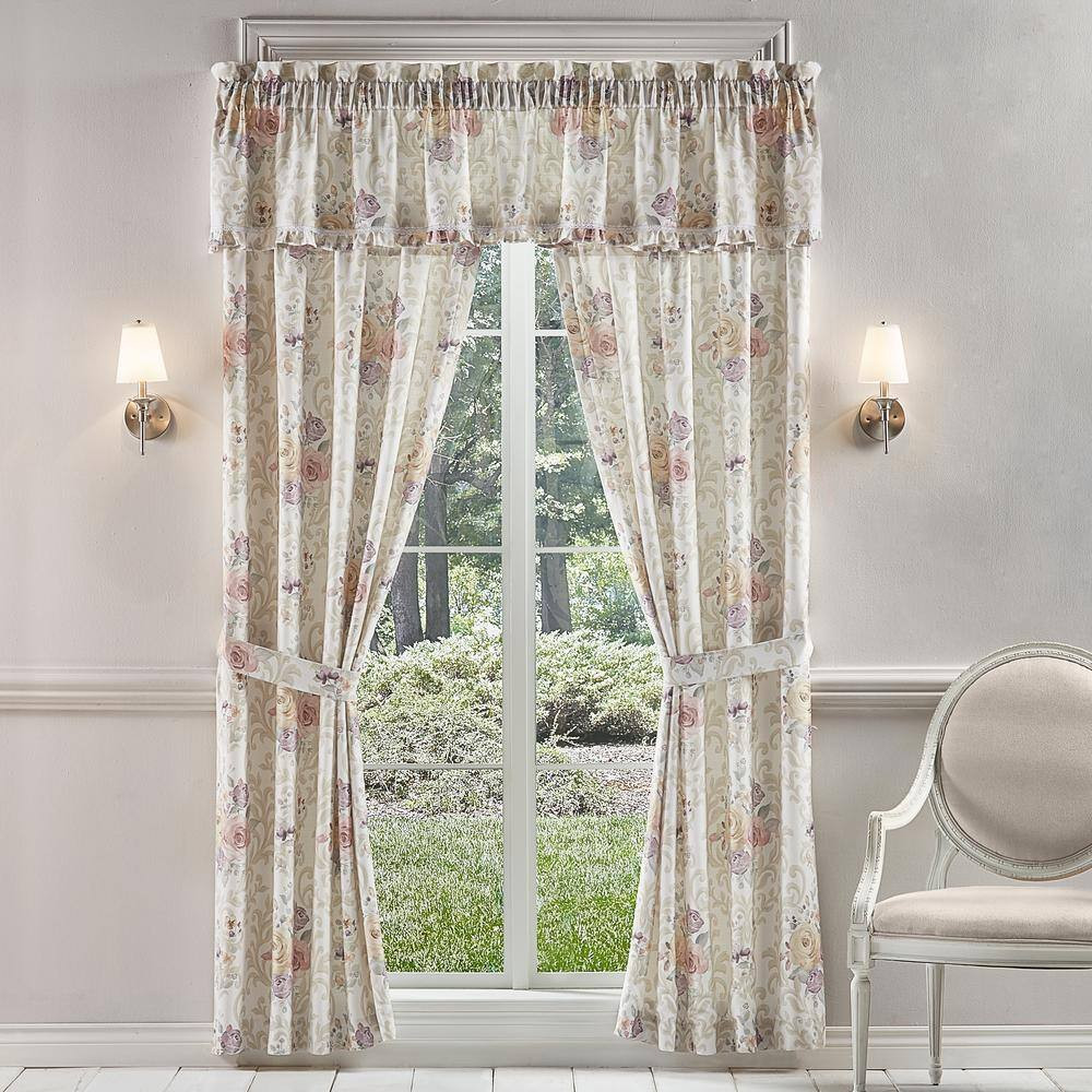 Chardonnay Ivory Polyester 84" Window Panel Pair