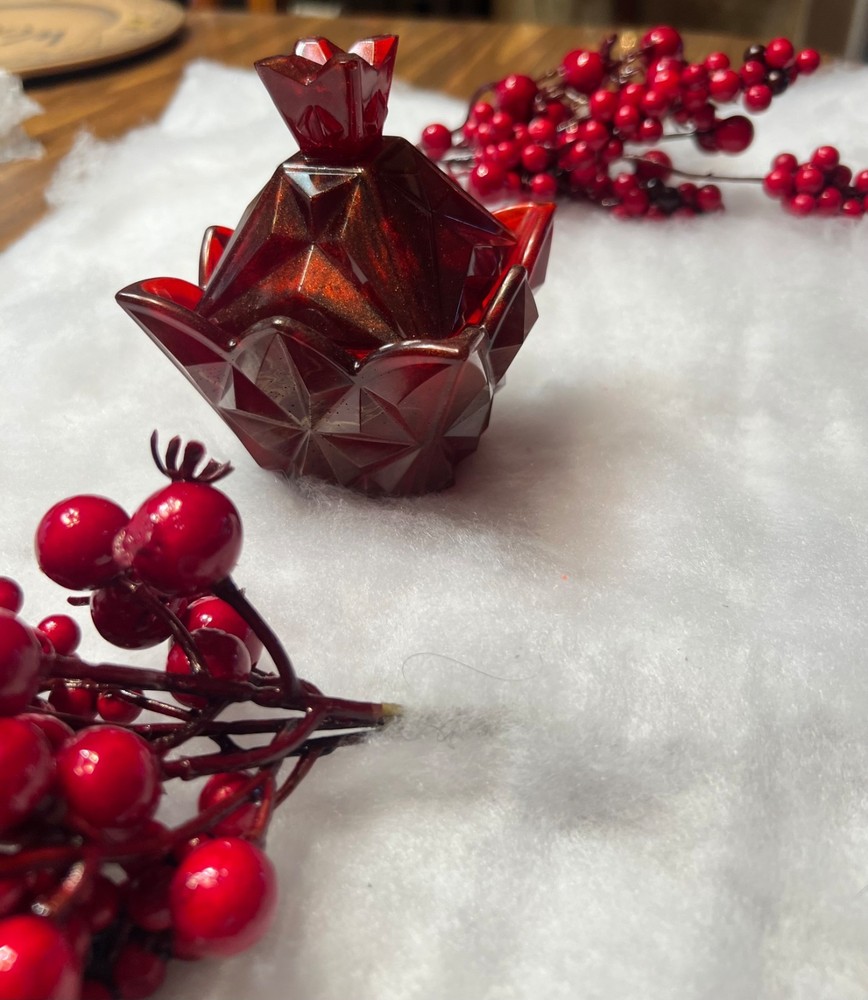 NEW Red Resin Trinket Bowl