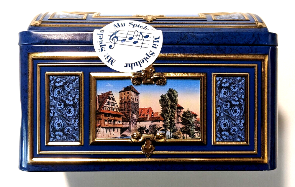 GOTTFRIED WICKLEIN Cookie Tin Chest Music Box