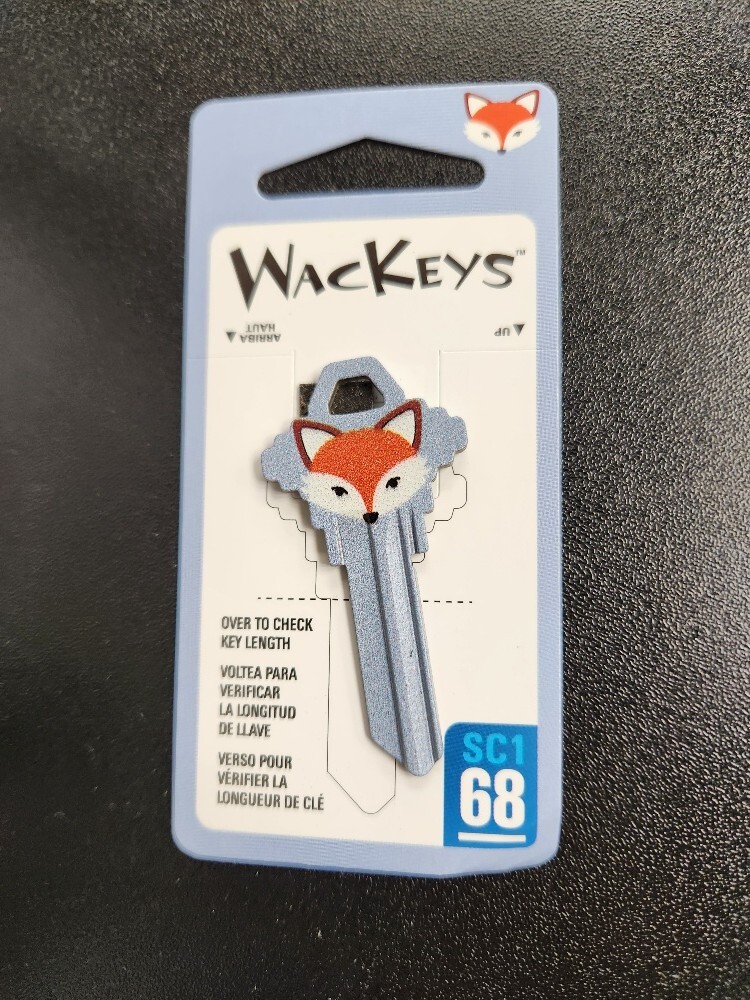 FOX PRINTED SCHLAGE SC1 KEYBLANK - READ DETAILS BELOW