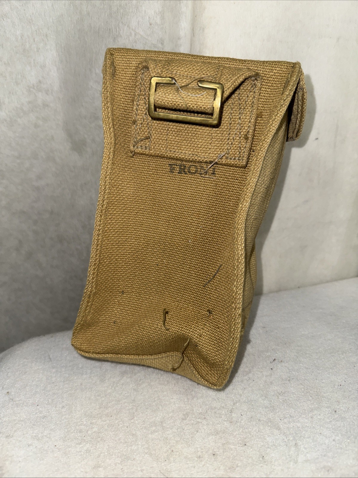 Original WW2 British Army 37 stamps Webbing MT Pouch ORIGINAL DATED 1940