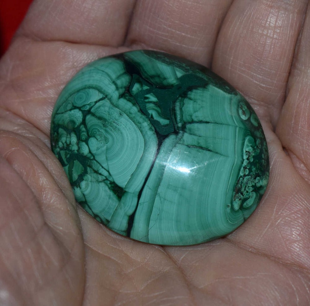 Malachite Worry Stone #4
