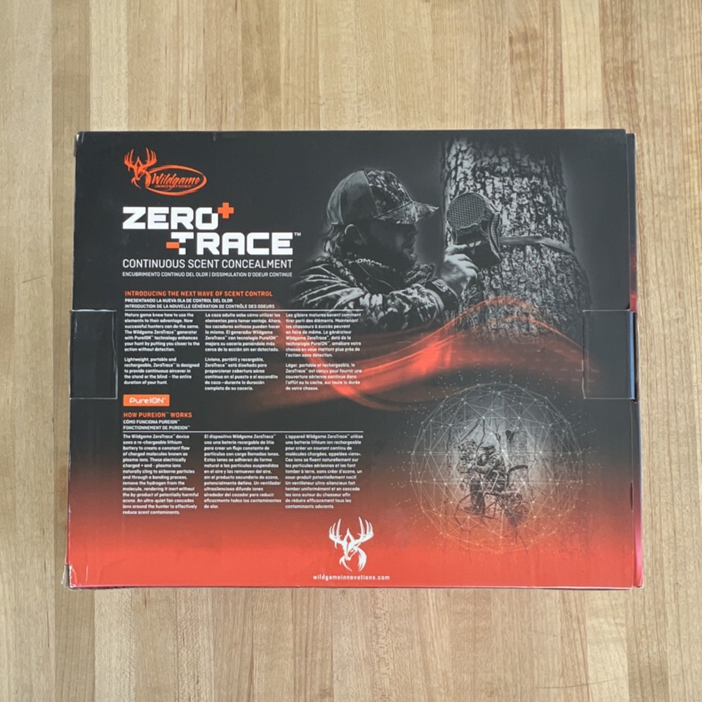 Wildgame Innovations Zero Trace Scent Control Device Hunting Ozone-Free