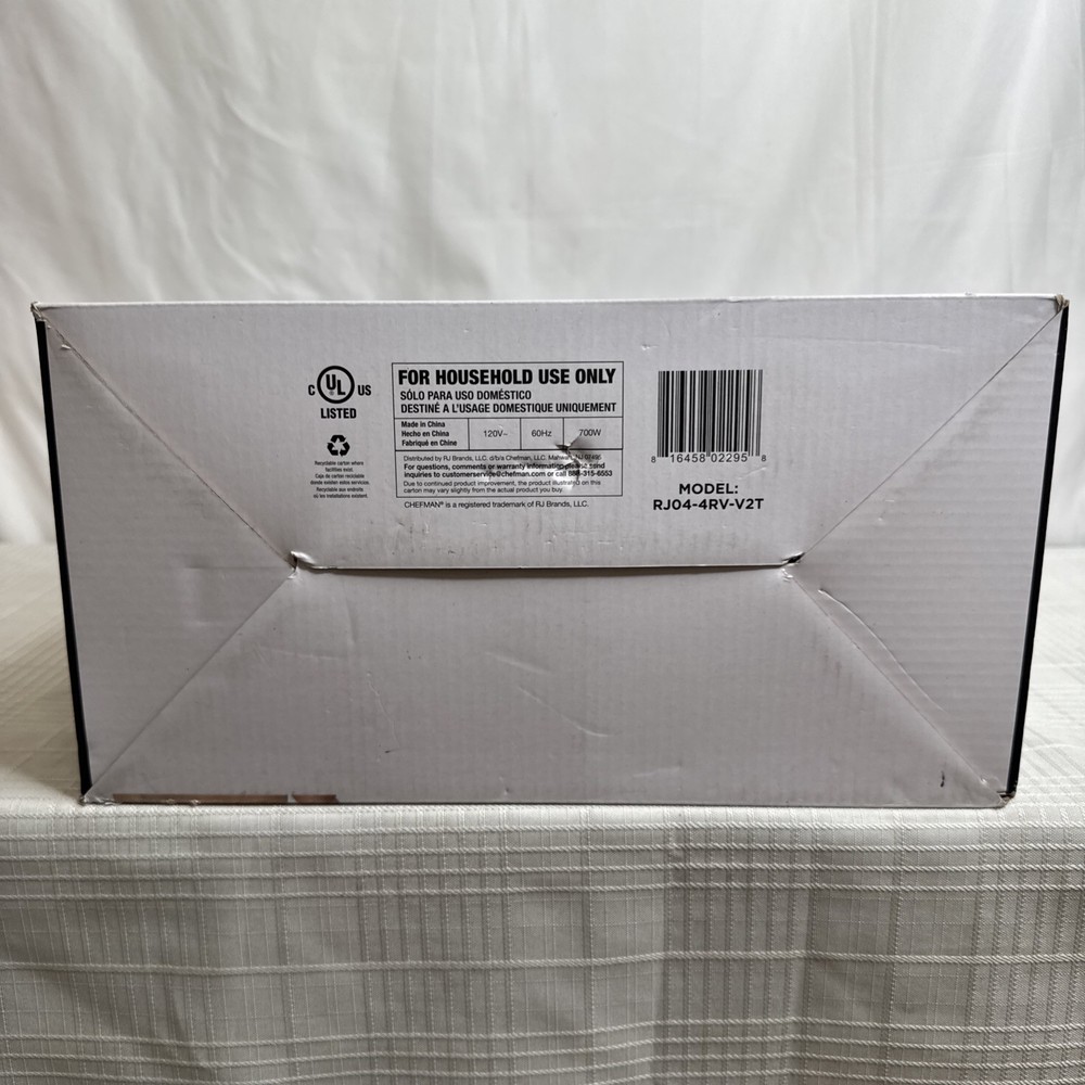 Chefman Digital Volcano Waffle Maker with Programmable Crunch Factor NEW IN BOX