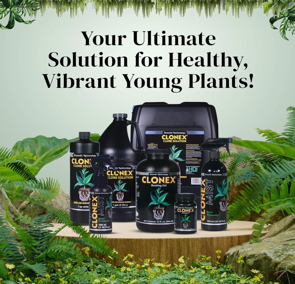 Clonex Rooting Gel - High-Performance Rooting Compound for Plant Cuttings, Conta
