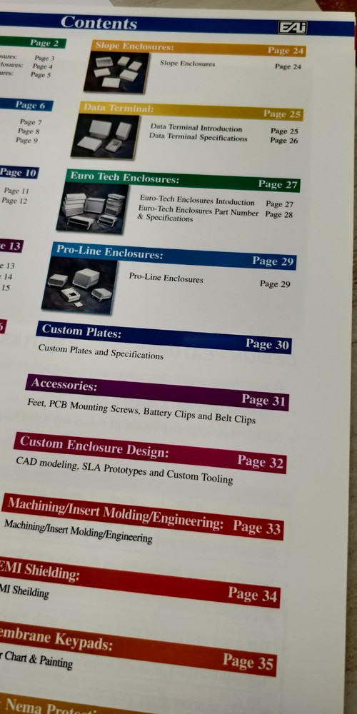 1999 EAI enclosures catalog cases C2