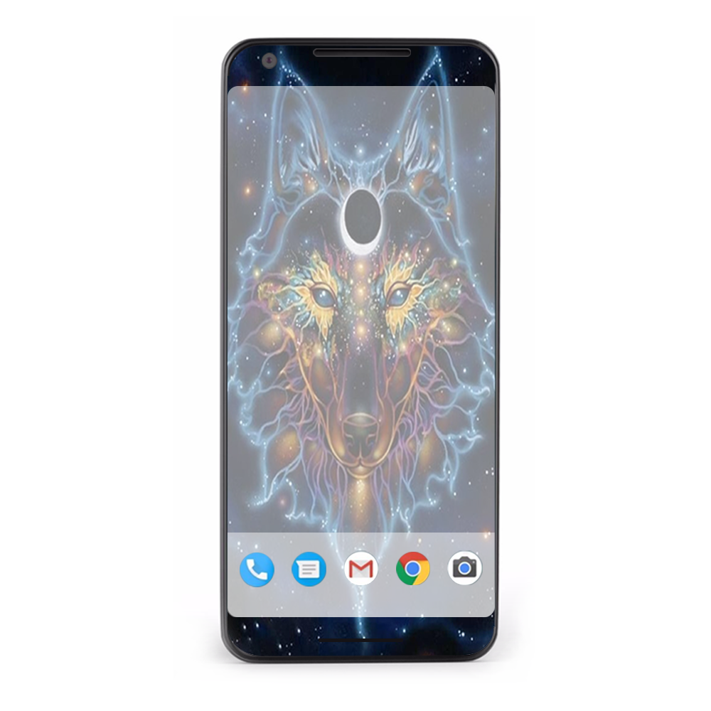 Google Pixel 2 Skins Decal Wrap Wolf Dreamcatcher Color