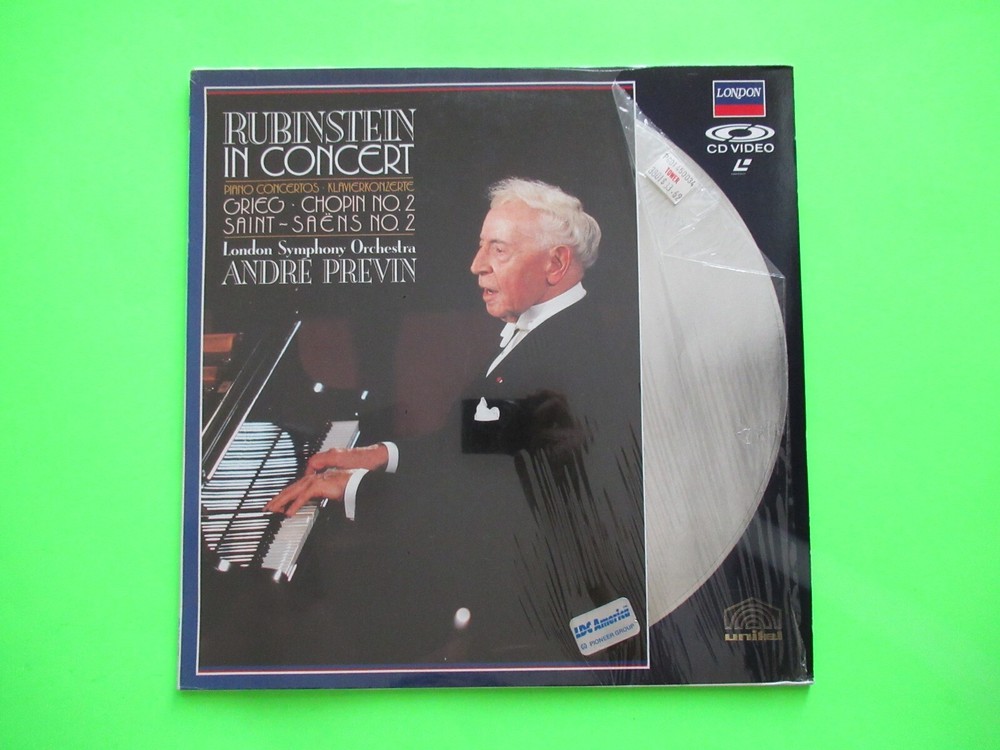 RUBINSTEIN IN CONCERT LASERDISC