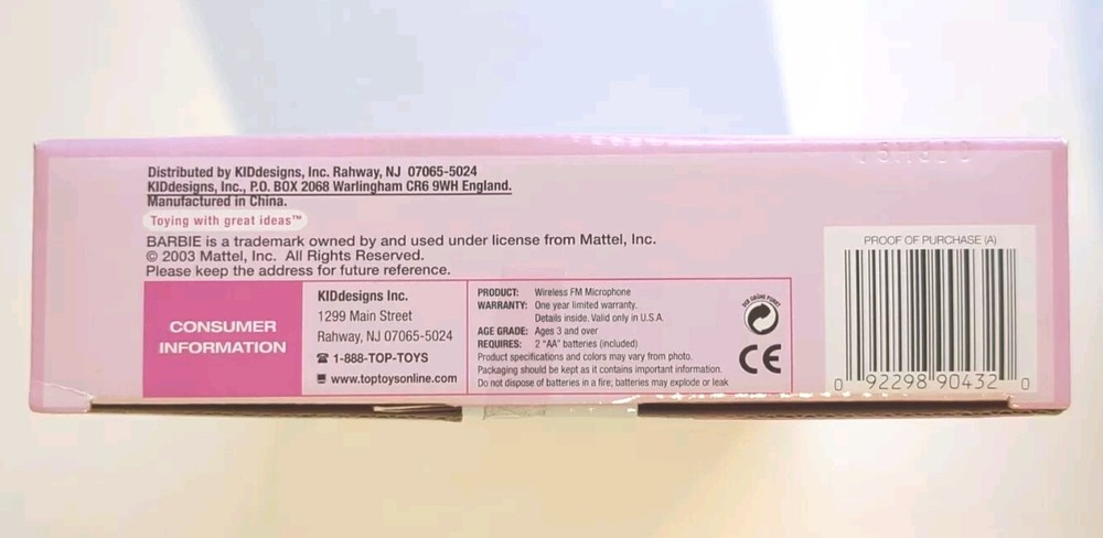 Barbie Wireless FM Microphone