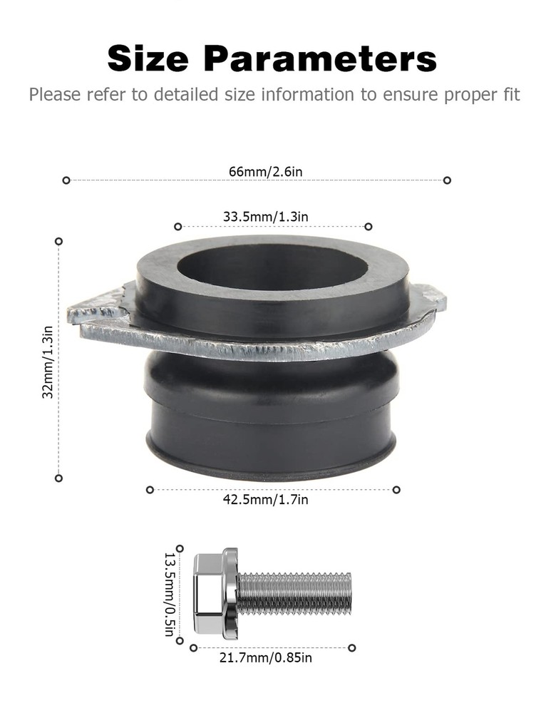 Garbage Disposal Parts for Insinkerator, 75499 Flex Coupler Replacement Parts...