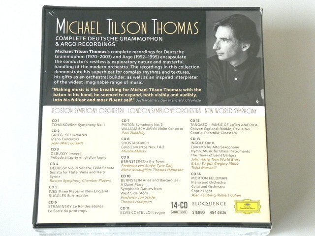 Michael Tilson Thomas Deutsche Grammophon & Argo Recordings 14 CD Box Set