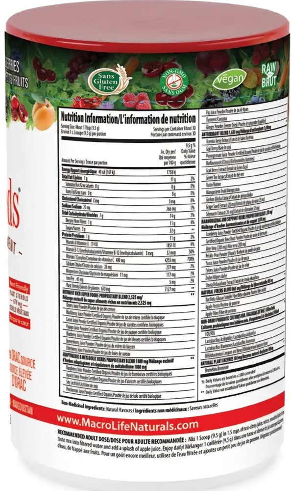 Macro Greens + Miracle Reds Bundle (60 Servings Total) – Raspberry Lemonade