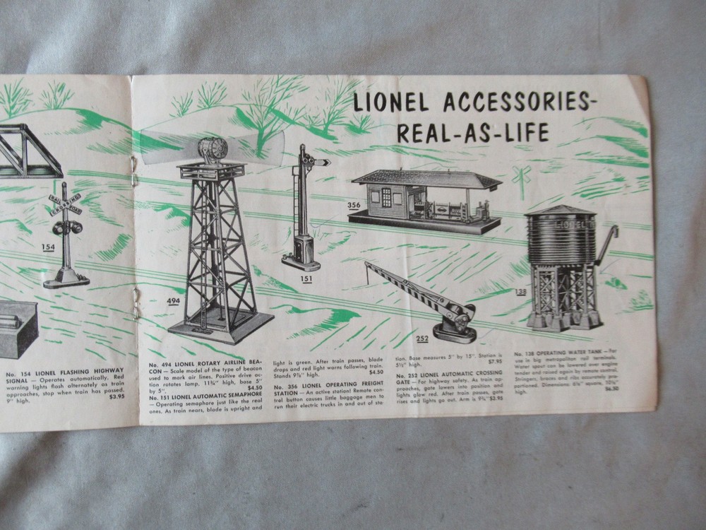 1954 Lionel Accessories Book