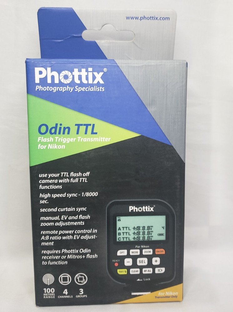 Phottix Odin tranmitter for nikon