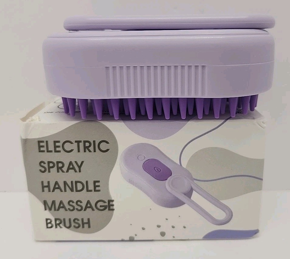 Electric Spray Handle Massage Brush, Open Box