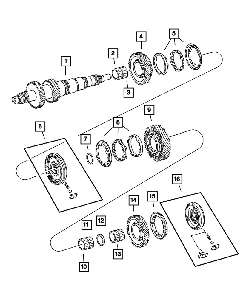 Genuine Mopar Ring-Synchronizer Ring 5134500AA
