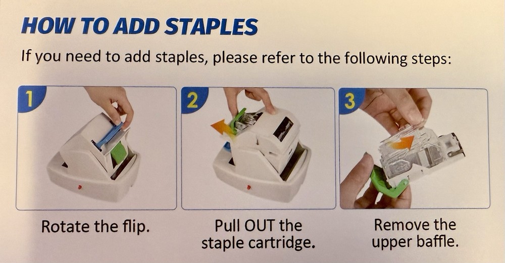 Frifreego Heavy Duty Electric Stapler 70 Sheets Automatic Flat-Clinch Quiet