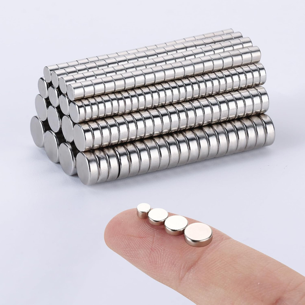 400Pcs Small Magnets, 4 Different Sizes Tiny Mini Magents, Multi-Use for Fridge,