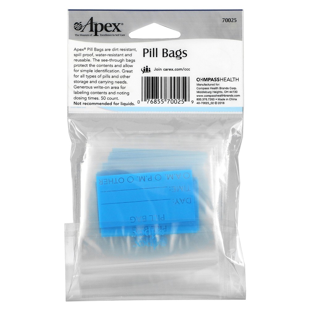 Pill Bags, 50 Count