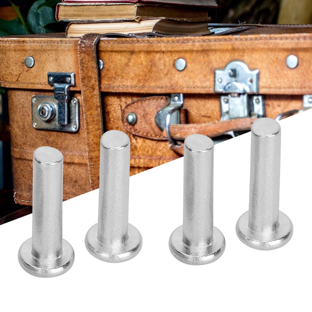 20pcs M6x25 Flat Head Aluminum Solid Rivets GB867