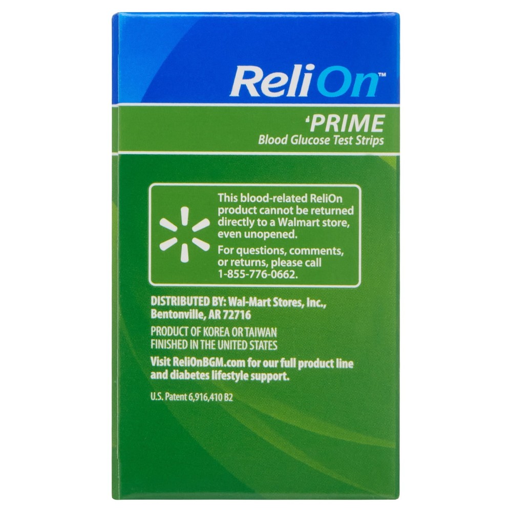 (3 pack) ReliOn Prime Blood Glucose Test Strips