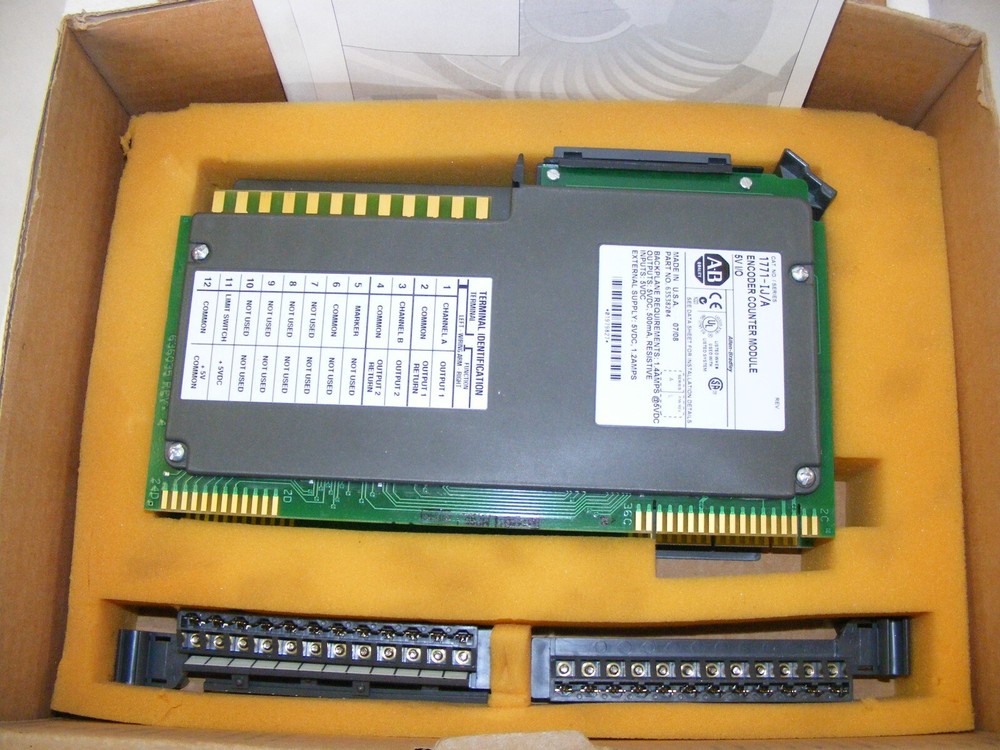 ALLEN BRADLEY ENCODER COUNTER MODULE 1771-IJ 5V I/O