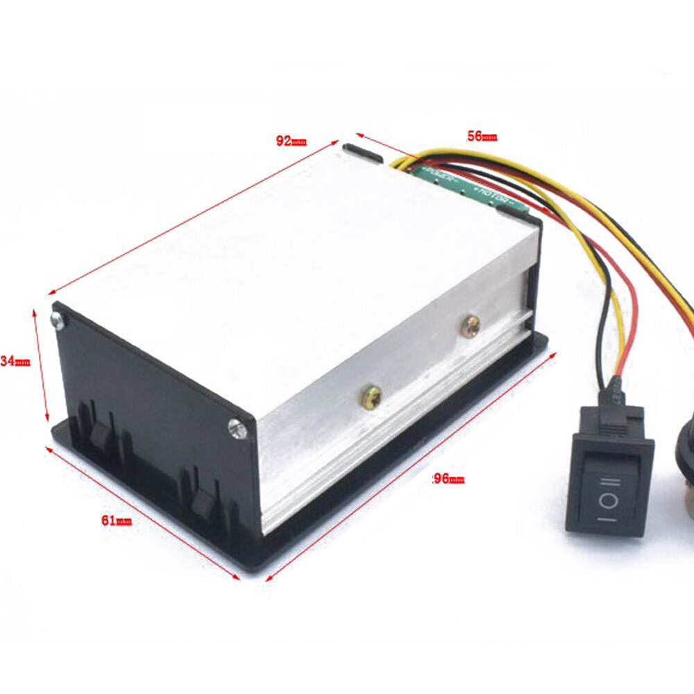 New DC 6-60V 20A Motor Speed Controller Digital Display Adjustable Regulator