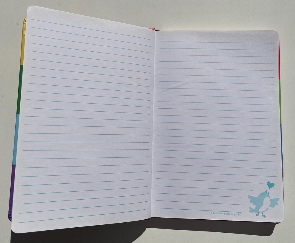 Paperworks Coloerd Lined Pages Notebook/Journal 8.5" x 5.75"