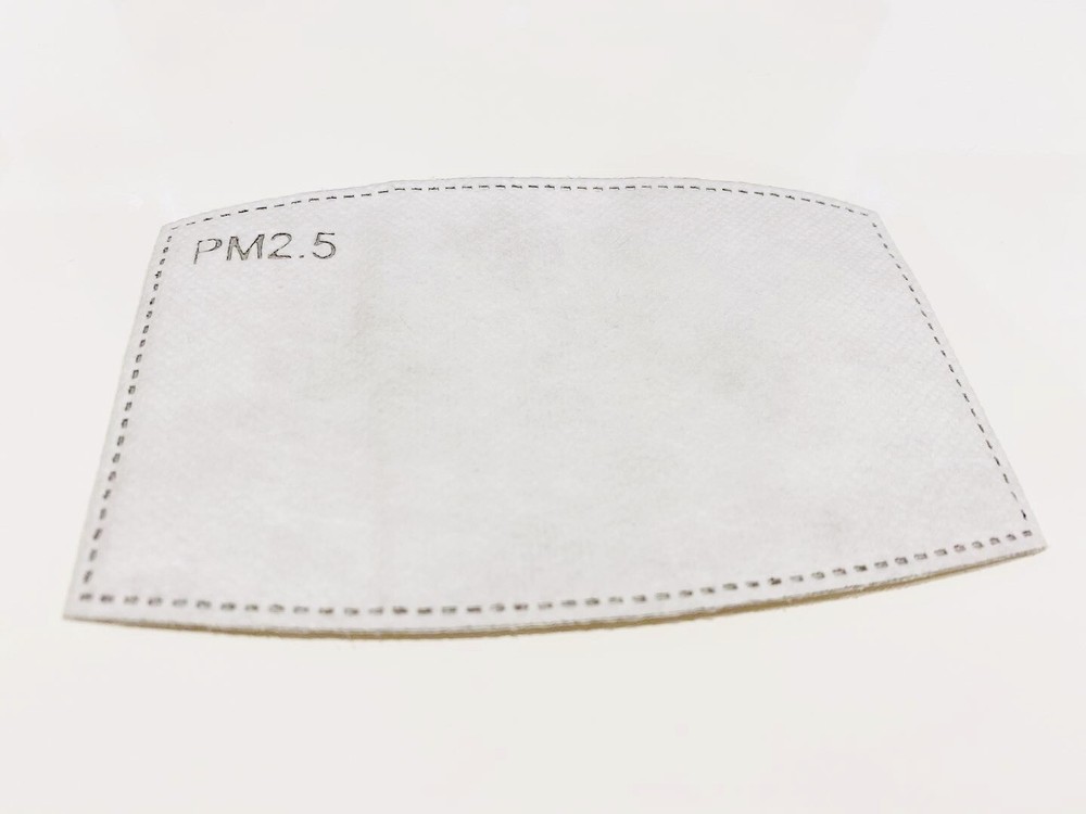 100 Pack - PM2.5 Activated Carbon Protective Filter for Face Masks