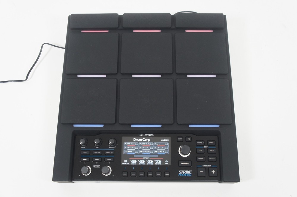 Alesis Strike Multipad Sampler Electric Drum Percussion Sample Pad w/ PSU
